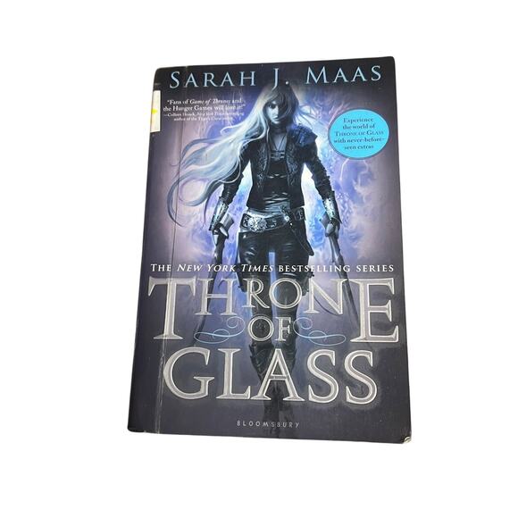 Throne of Glass by Sarah J Maas Paperback Ex Library Early Printing Edition - Picture 2 of 12